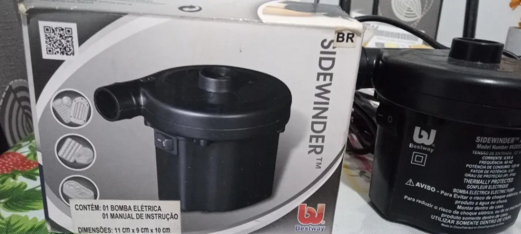 Voltagem 110 V *** Bomba Elétrica de Colchão Inflável e Piscina*Valor 80 Reais