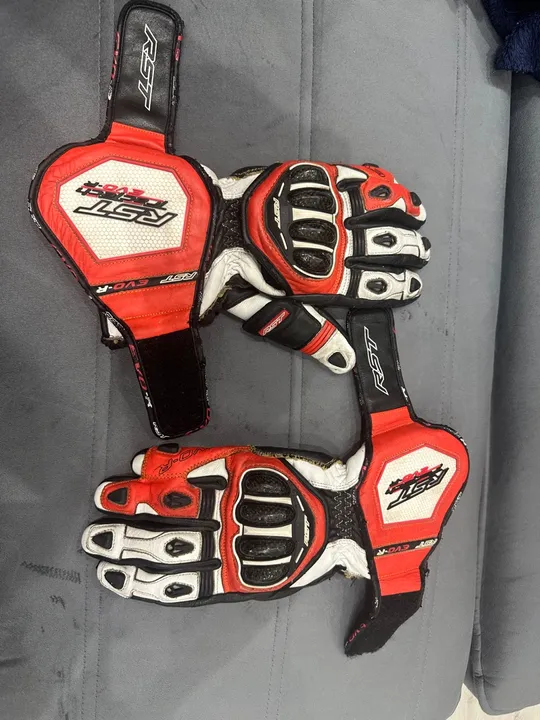 Luvas de Moto RST TRACTECH EVO-R couro de canguru BMW Kawa CBR Ducati Suzuki