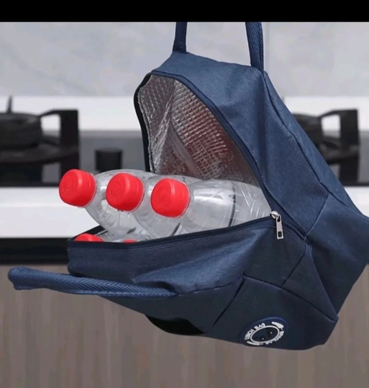 Bolsa térmica lancheira de mão Bolsa Portátil Com Isolamento Térmico - Foto 3