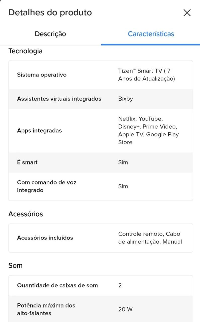 Smart TV 55 Polegadas U8600F 2025 Crystal UHD 4K Samsung - Foto 4