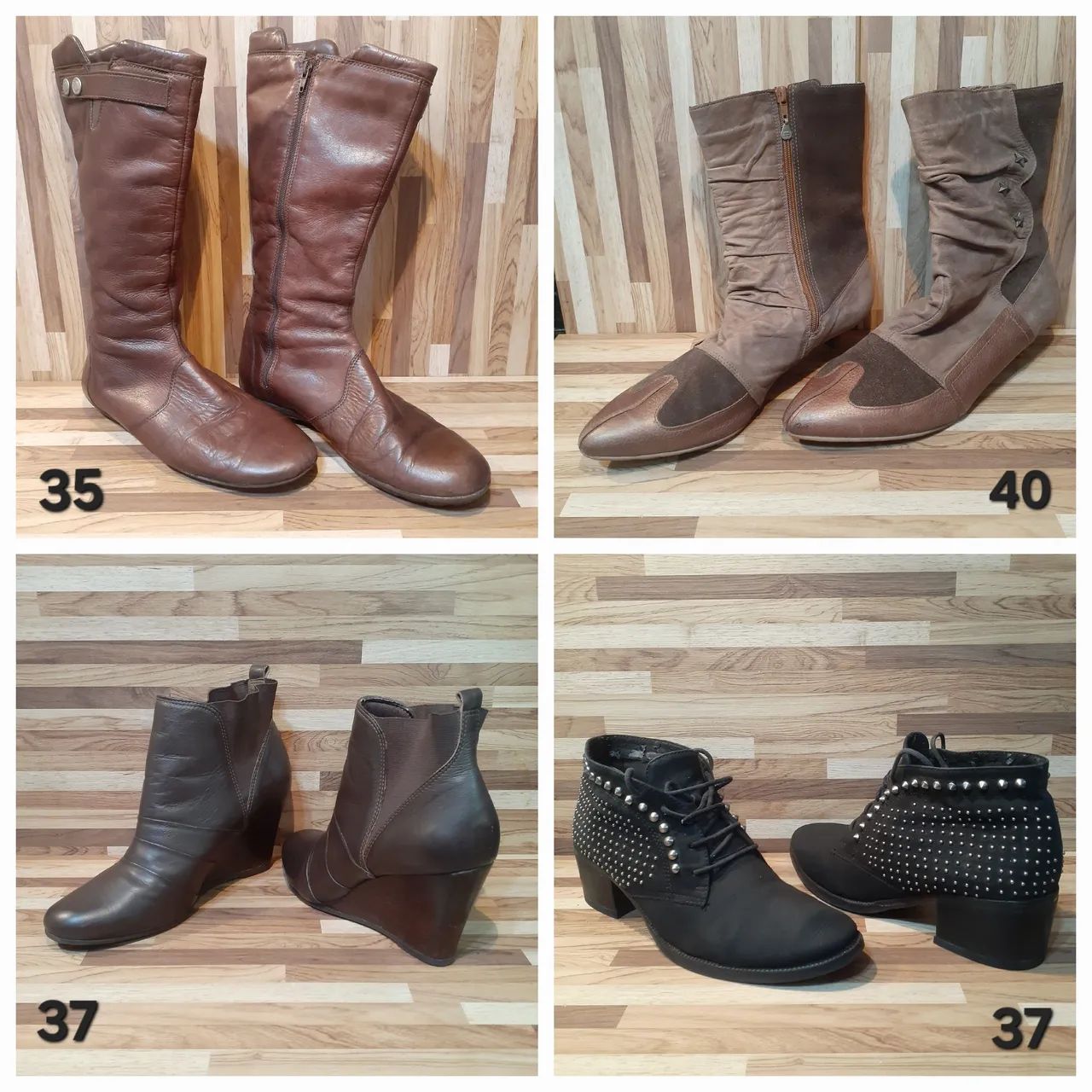 Botas em Couro Legítimo