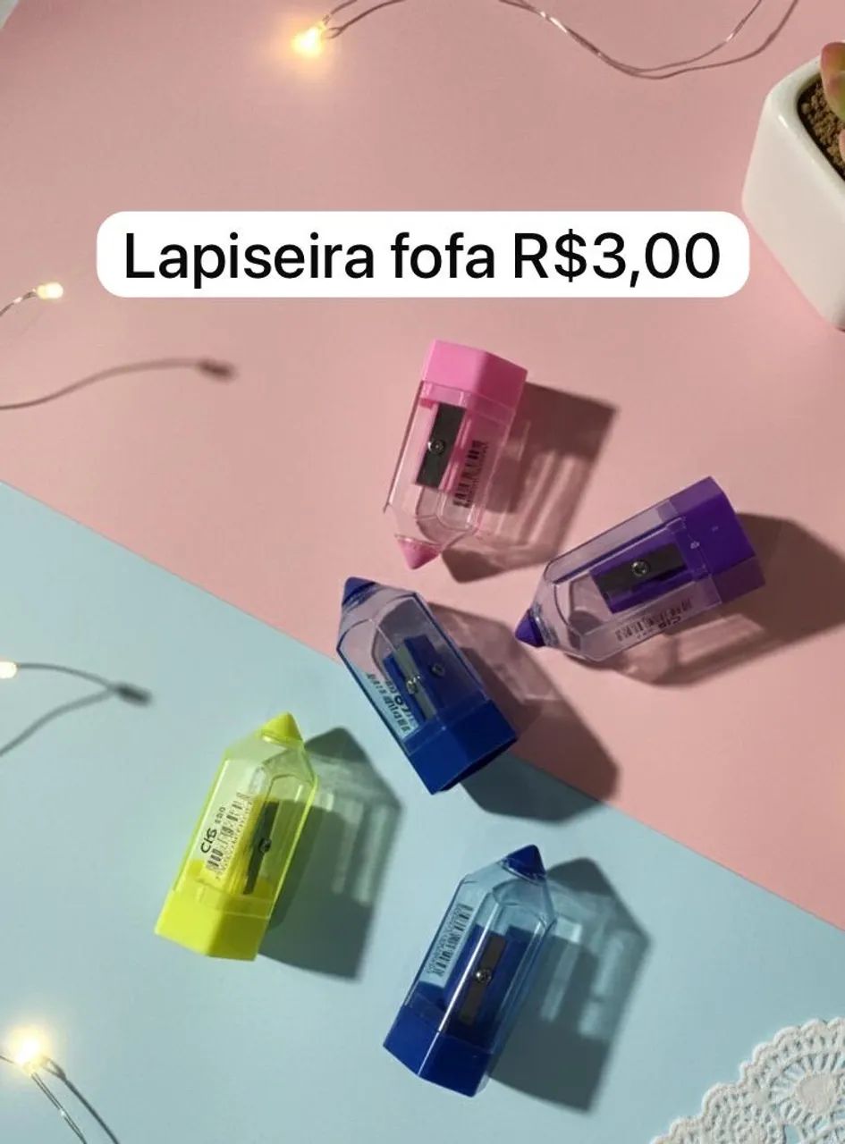 Papelaria (coisas) canetas, lilo e stitch, Bobbie goosds canetinha e borracha pastel neon - Foto 5