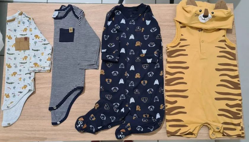 enxoval roupas menino bebe kit - Foto 5