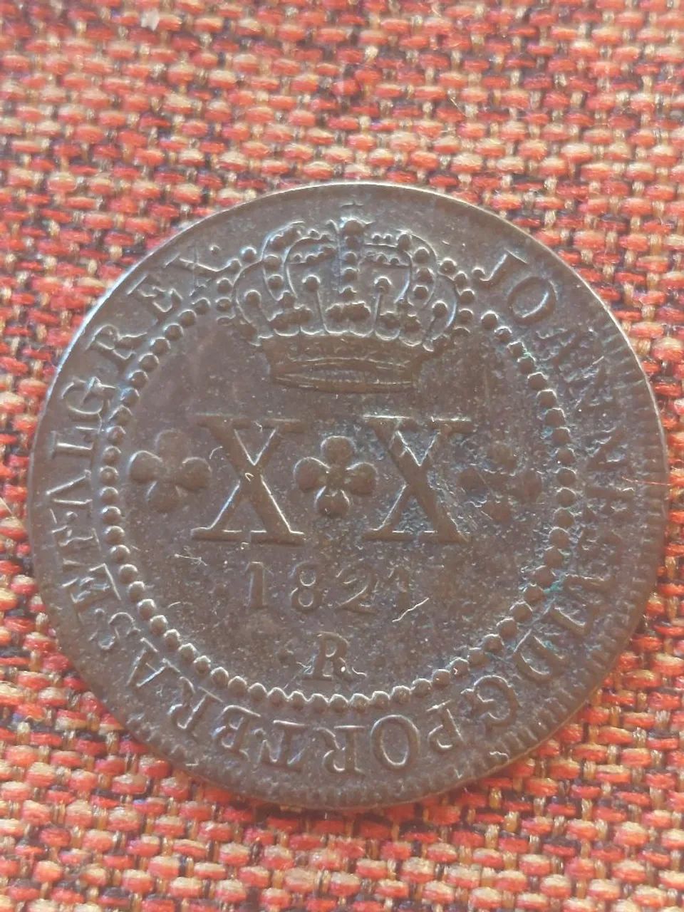 Moeda antiga Reino Unido: Portugal, Brasil e Algarves-1821 R.