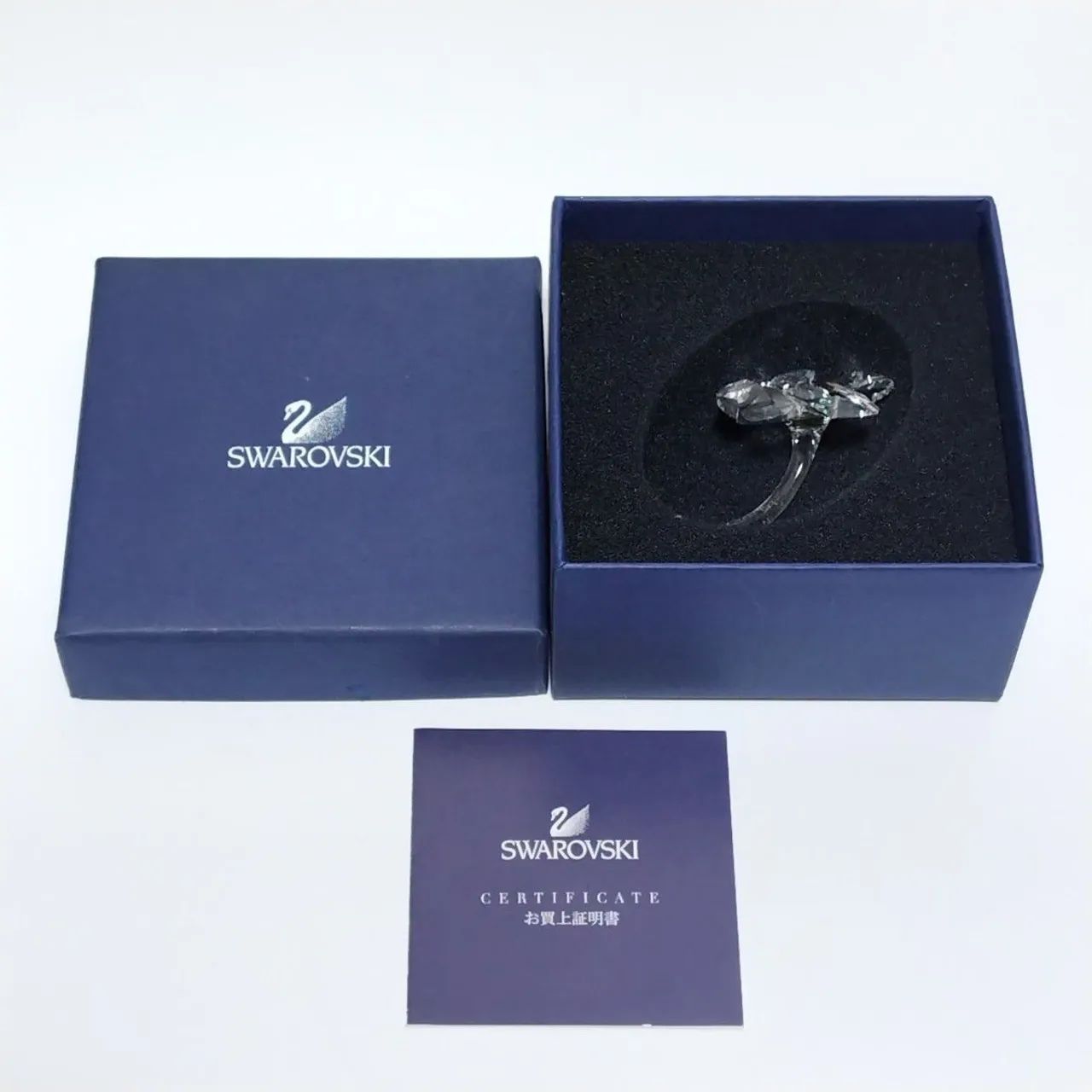 Trevo de 4 folhas de Cristal Swarovski, joia refletiva 