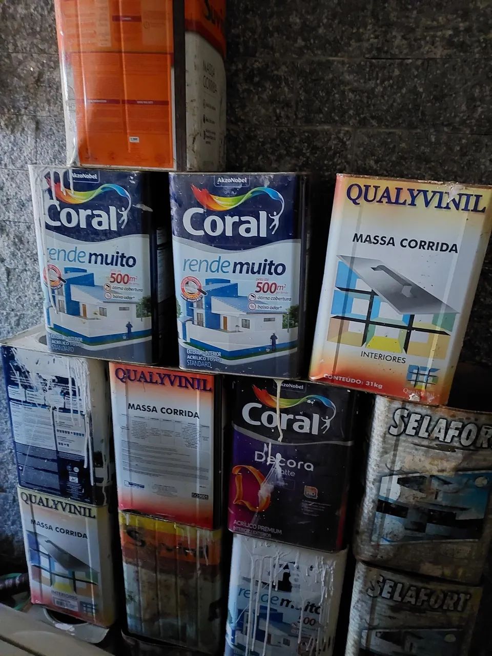 Lata vazia para Construção - cada 