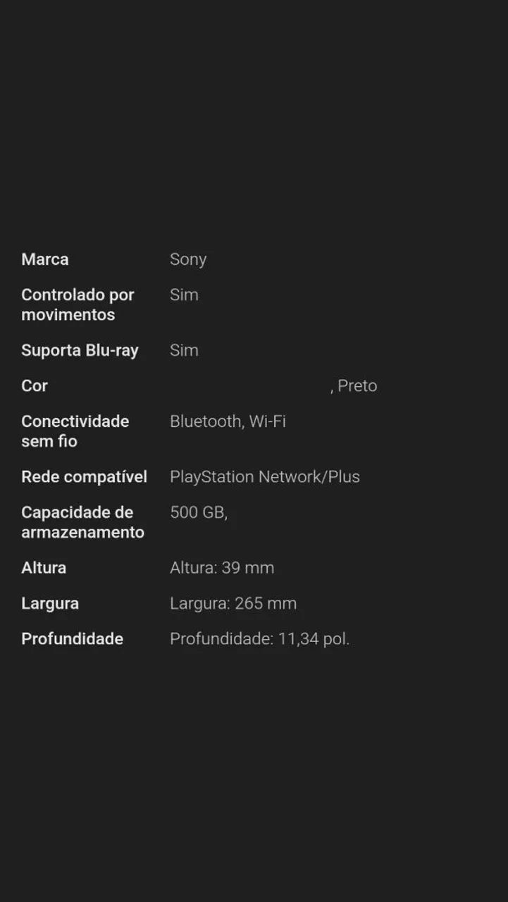 PS4 500GB - Console de Jogos - Foto 2