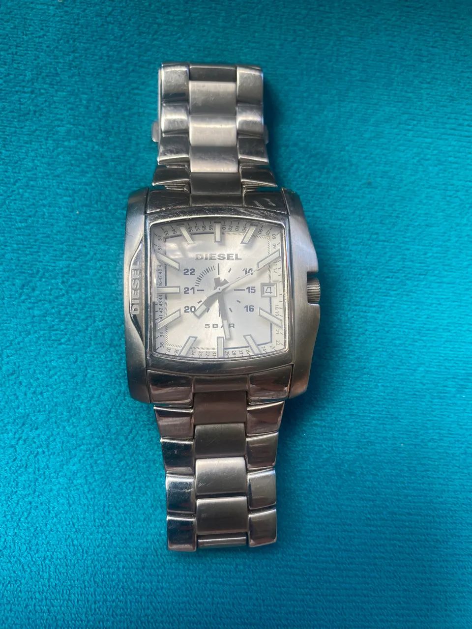 Relógio Diesel masculino prata  