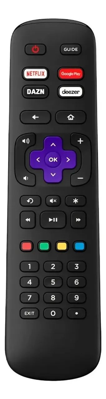 Controle Remoto Compatível Com Aoc Smart Tv Roku