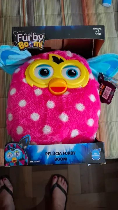 Furbby Boom Pelúcia Rosa e Azul Novo na cx. - Foto 2
