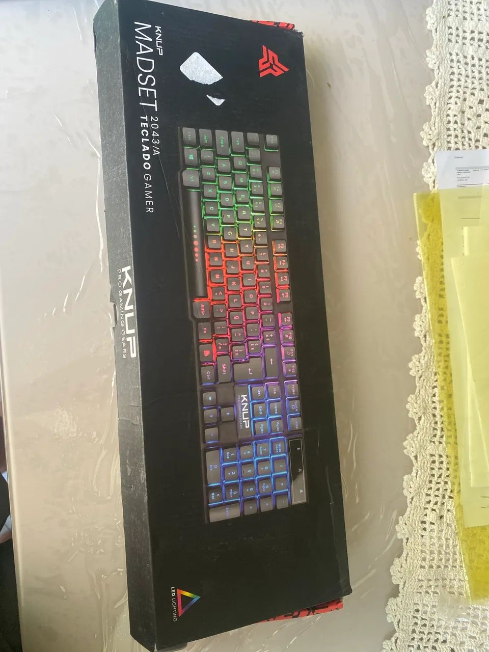Teclado Gamer Semi Mecânico Knup Kp-2043, LED RGB, USB - Foto 3