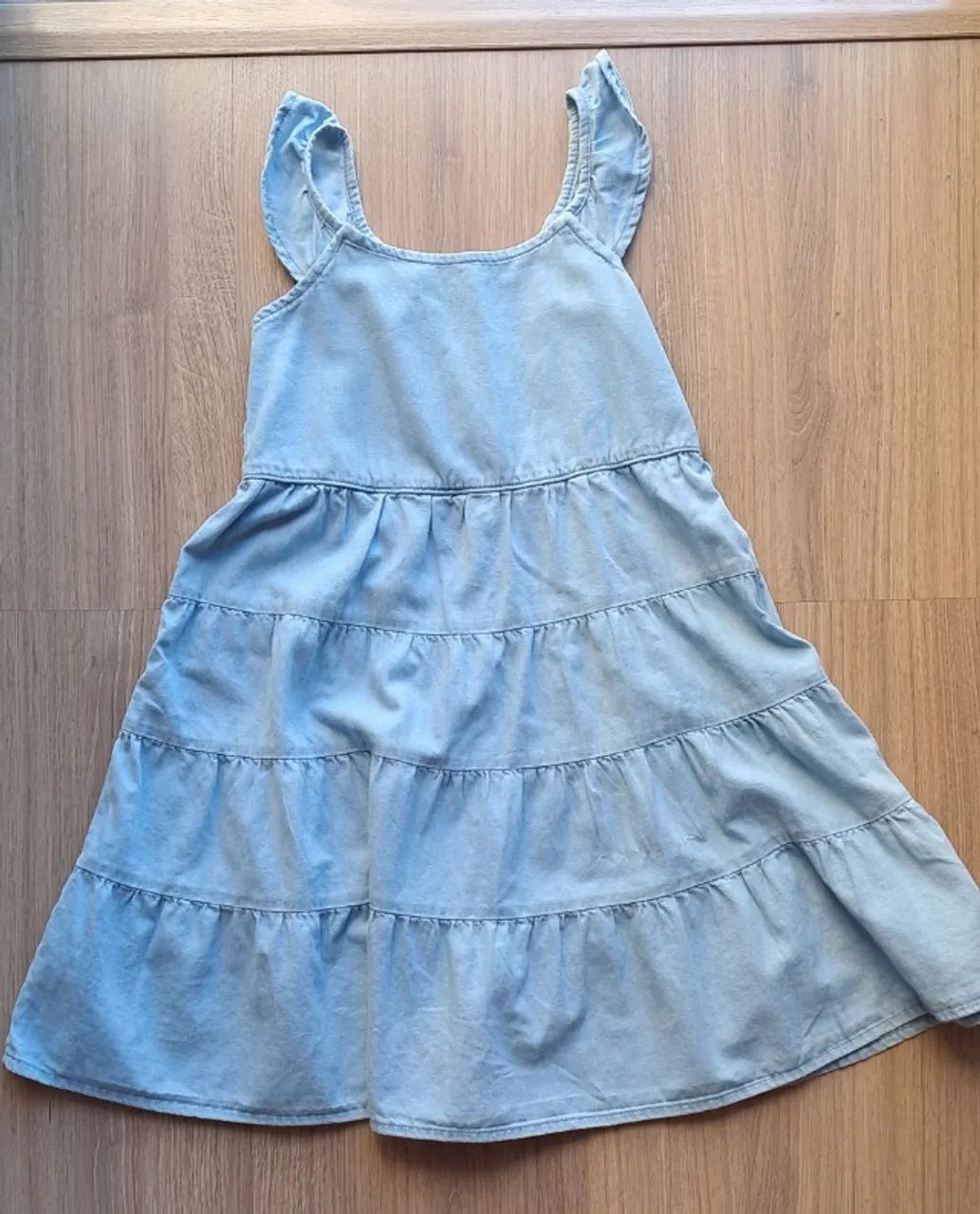 Vestido jeans Kids Denim Girls - TAMANHO 7/8 ANOS