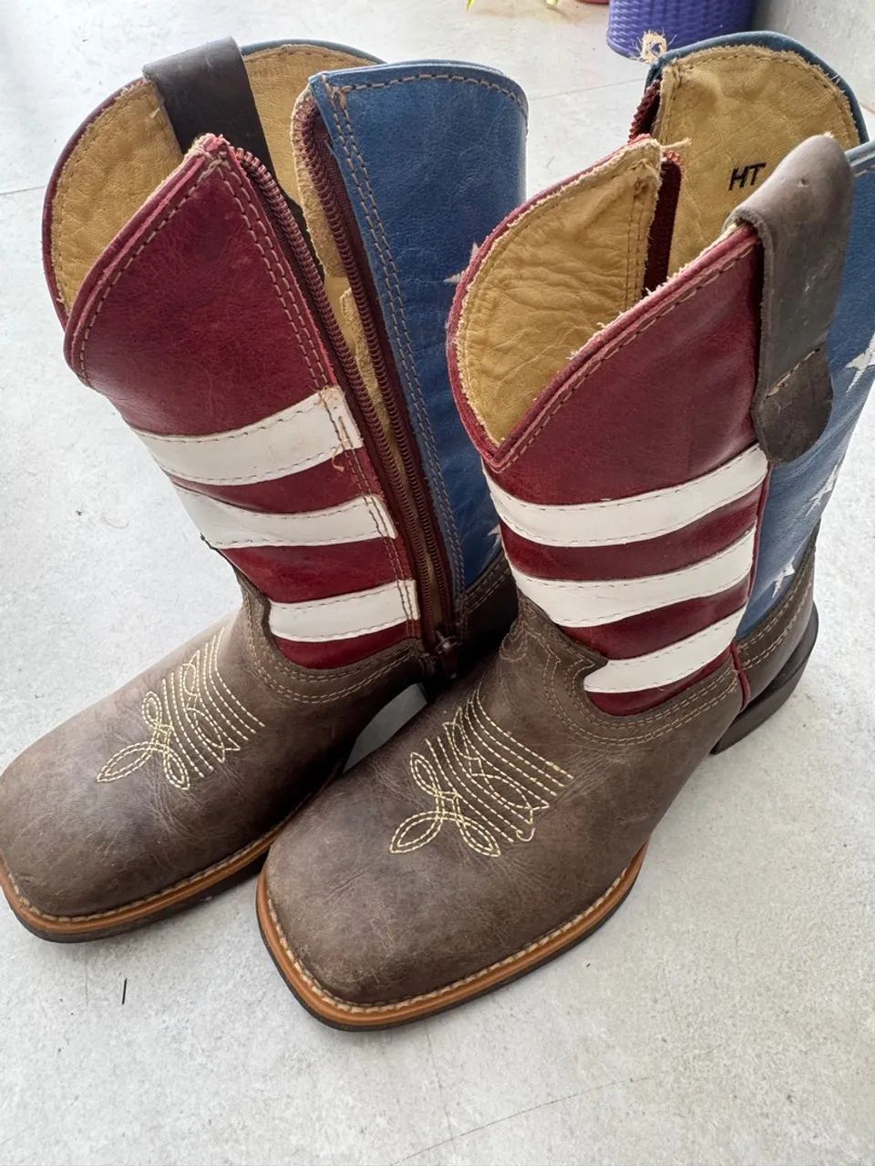 Bota infantil de cowboy americanas