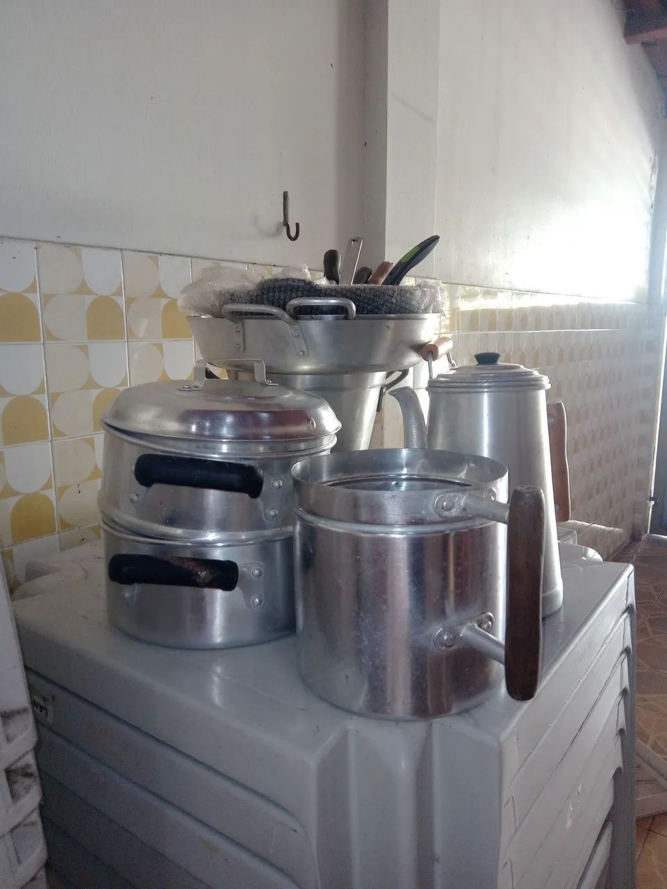 Jogo de Panelas e Bule em Alumínio ABC - Foto 2