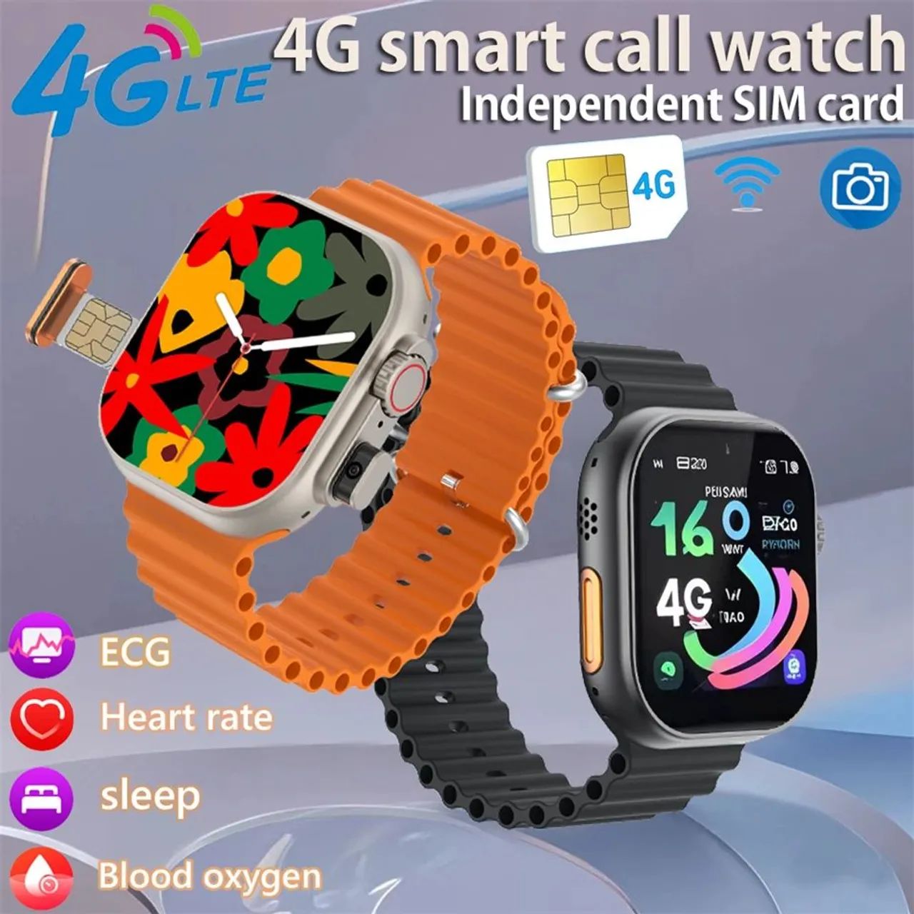 Relógio celular Smartwatch 4G com Tela Touch e Design Moderno inteligente digital