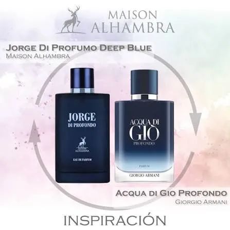 Perfume Árabe Jorge di Profumo Deep Blue - Maison Alhambra - Foto 4