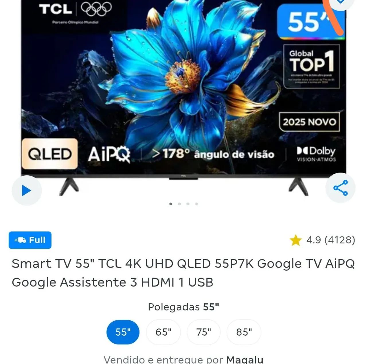 Tv 55 Smart QLED 4k  - Foto 4