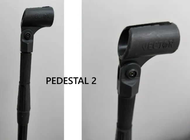 2 pedestais/tripés para microfone441992972013424643