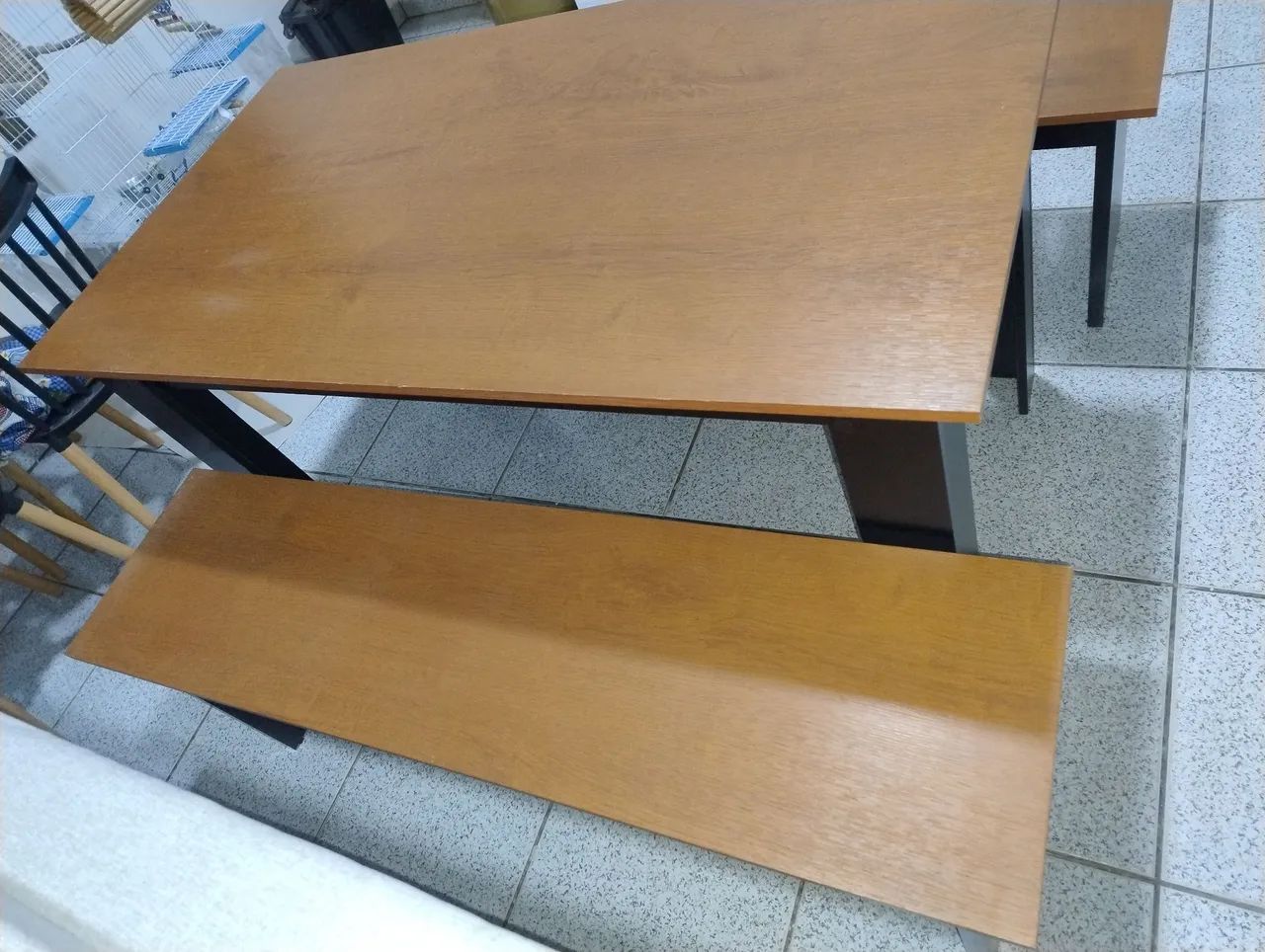 Mesa com bancos - 4 lugares - Foto 2