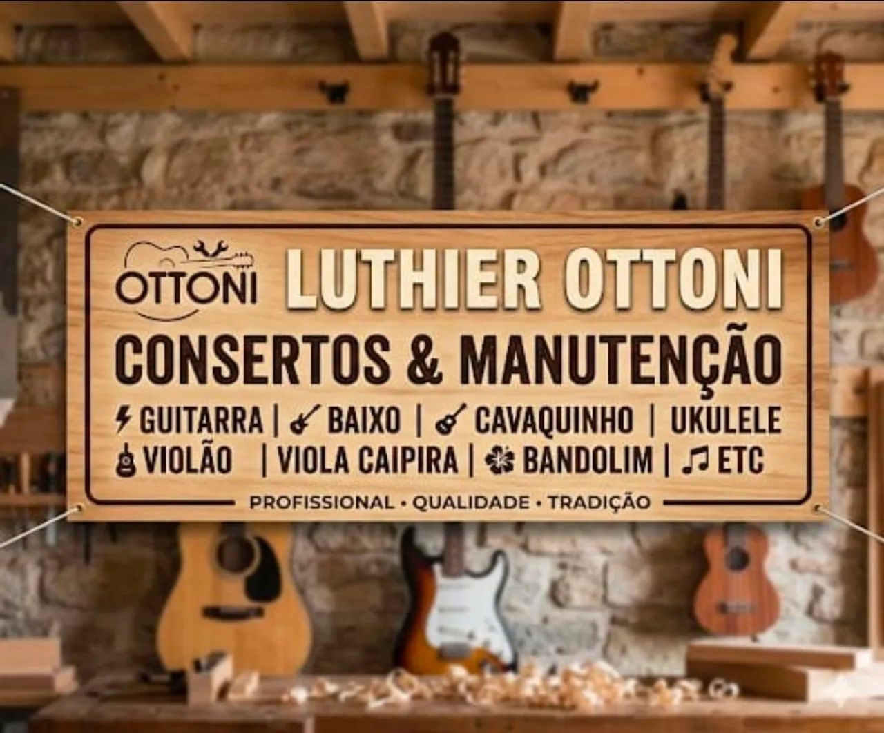 Conserto, regulagem instrumentos musicais/Luthier