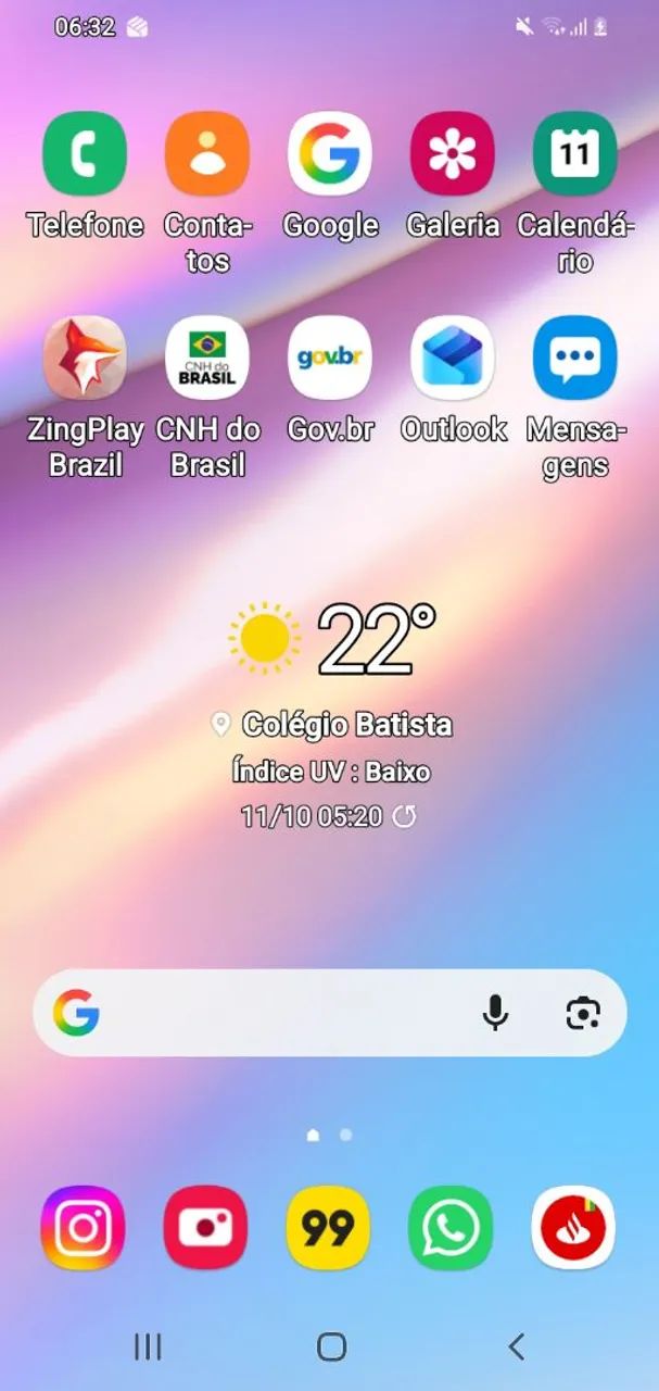 Galaxy A10s com a tela trincada. Funciona perfeitamente. 