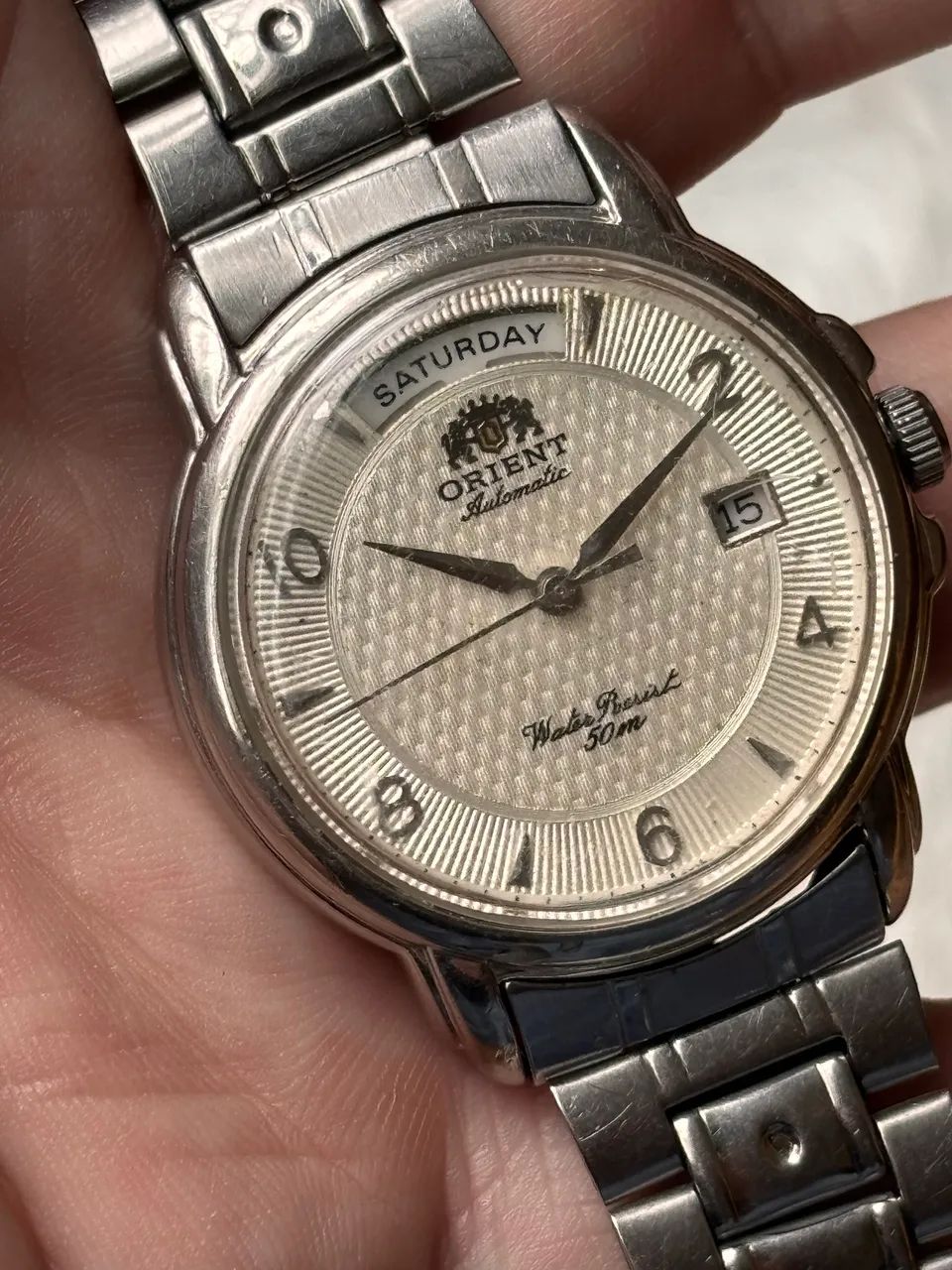 Orient EV04-C0 Day Date Automático - 21 Jewels - Acessórios