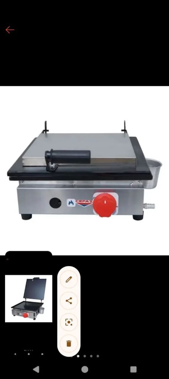 Chapa para lanche 31×31