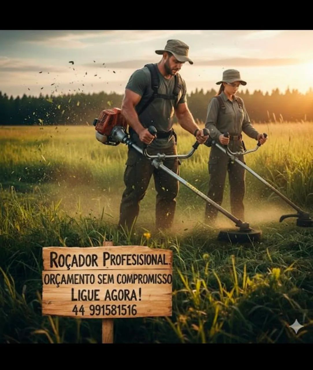 Roçada - mato - grama - terrenos - chácaras