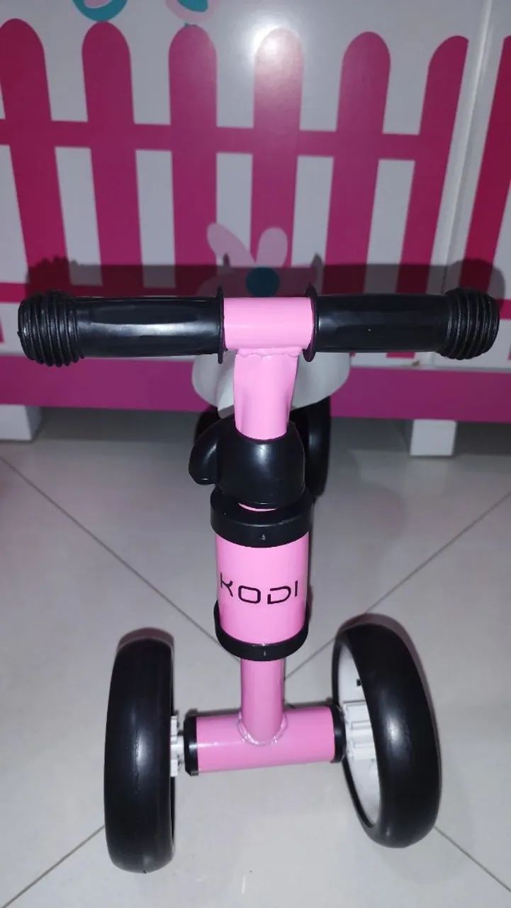 Bicicleta equilíbrio rosa - Foto 3