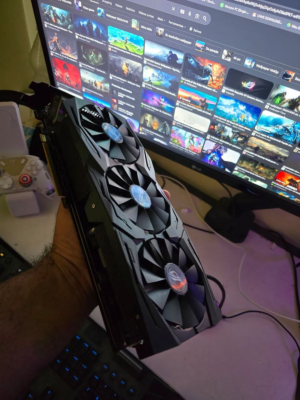 PLACA DE VÍDEO Asus ROG Strix Radeon RX 580 Gaming