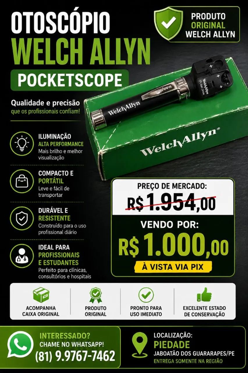Vendo Oftalmoscopio pocket Junior 