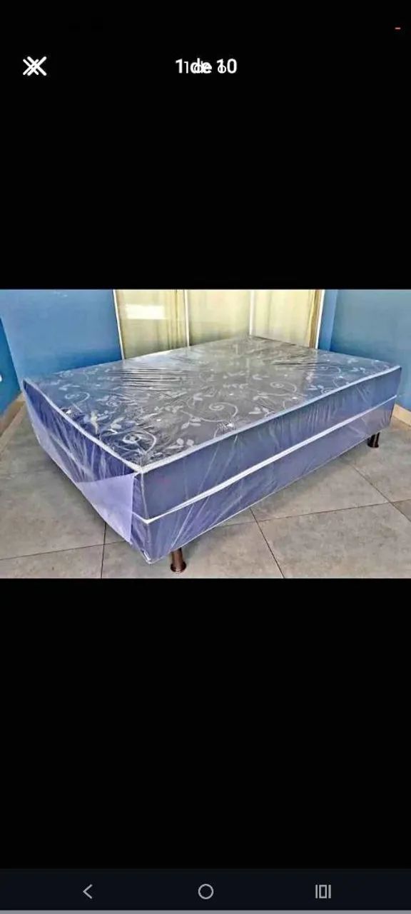 Cama box casal com espuma de 5cm direto de fabrica  - Foto 2