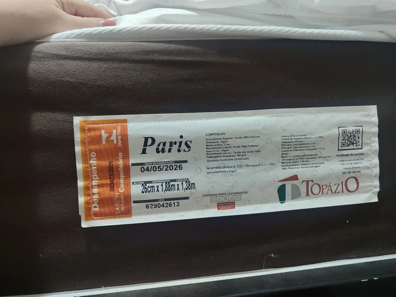 Vendo colchão casal novo 