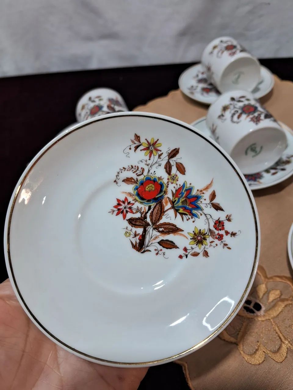 Antigas xícaras de Café Porcelana Steatita  - Foto 3