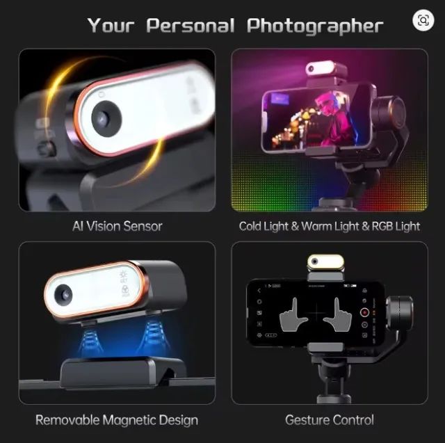 HOHEM ISTEADY M6 PRO IA com rc e maleta. NOVO - Foto 5