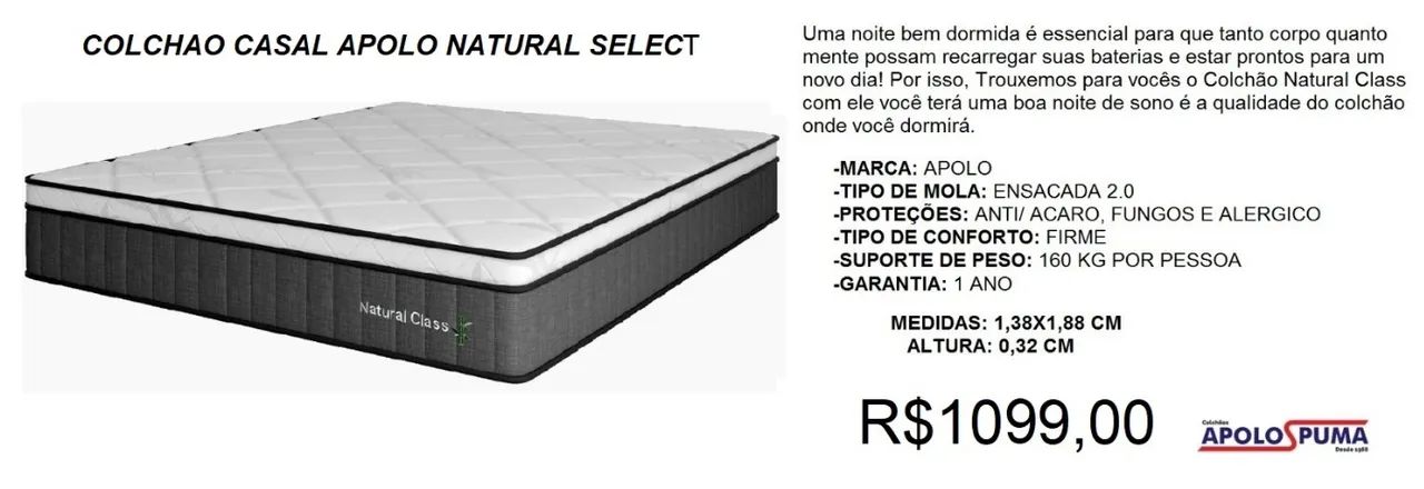 Colchão casal molas de alta qualidade - temos a pronta entrega 