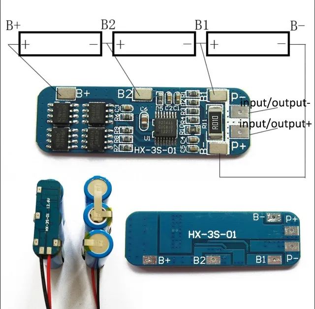 Placa De Proteção Bms 3s 20a 12.6v - Foto 5