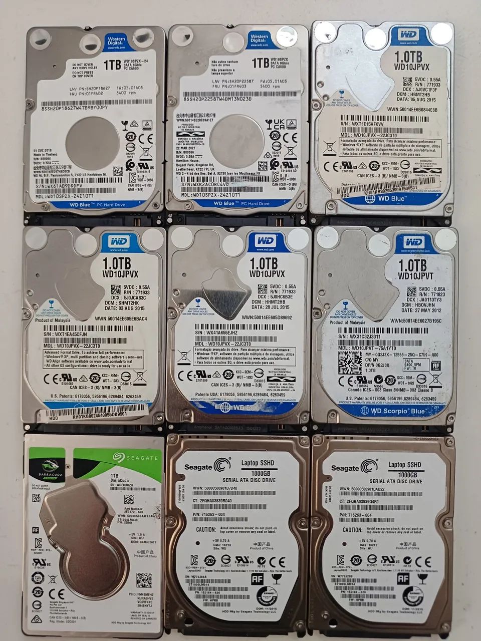 9 hds 1tb notebook 2.5 - Foto 2