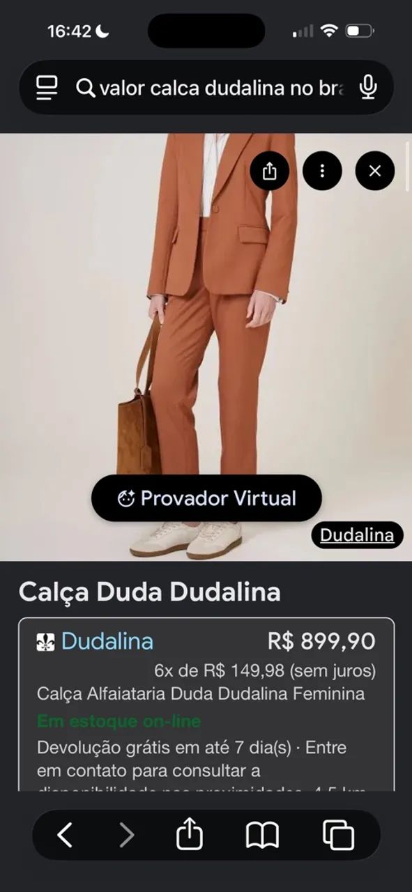 Calca Dudalina Pouco uso - Foto 3