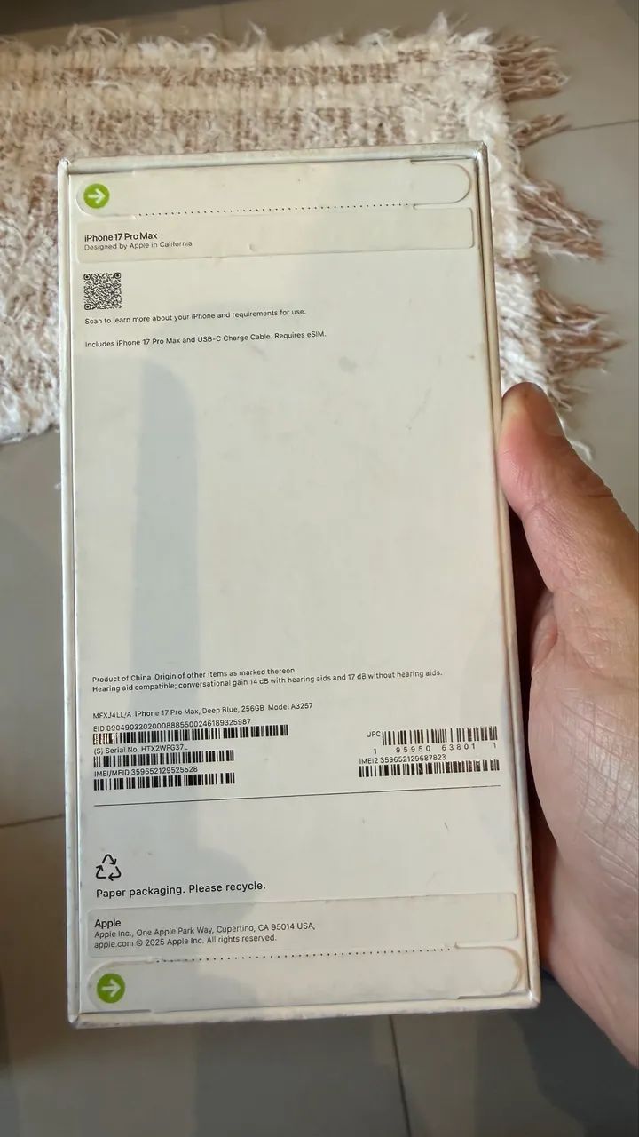 Vendo iPhone 17 pro Max - novo na caixa- barbada - Foto 2
