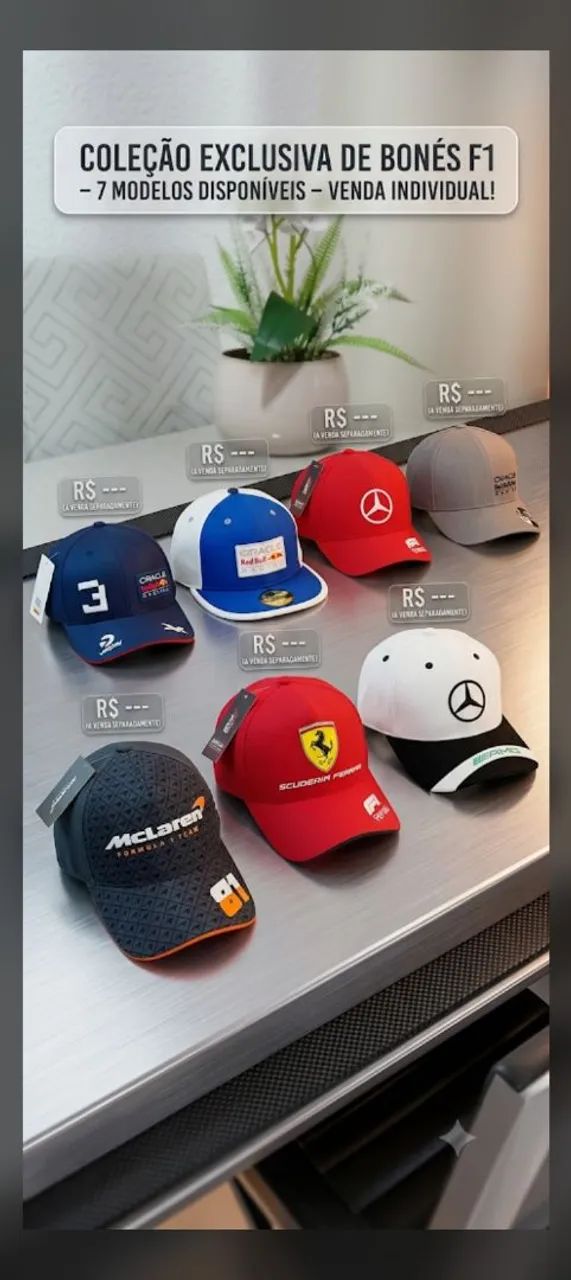 Bonés variados formula 1 - Foto 2
