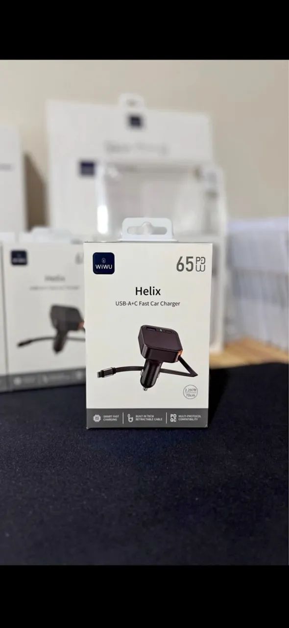 Carregador veicular Helix 65w