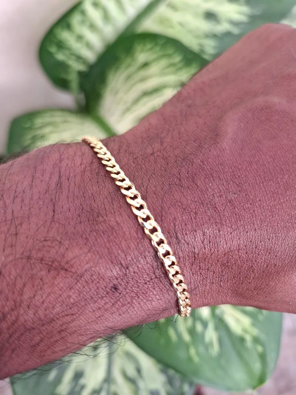 Pulseira Pitbull Grumet 3mm Banhada a Ouro 18K - Foto 3