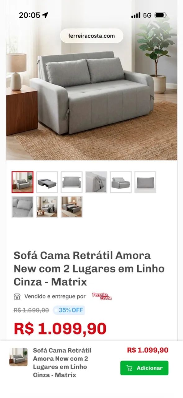 Vendo Sofá Cama  - Foto 5