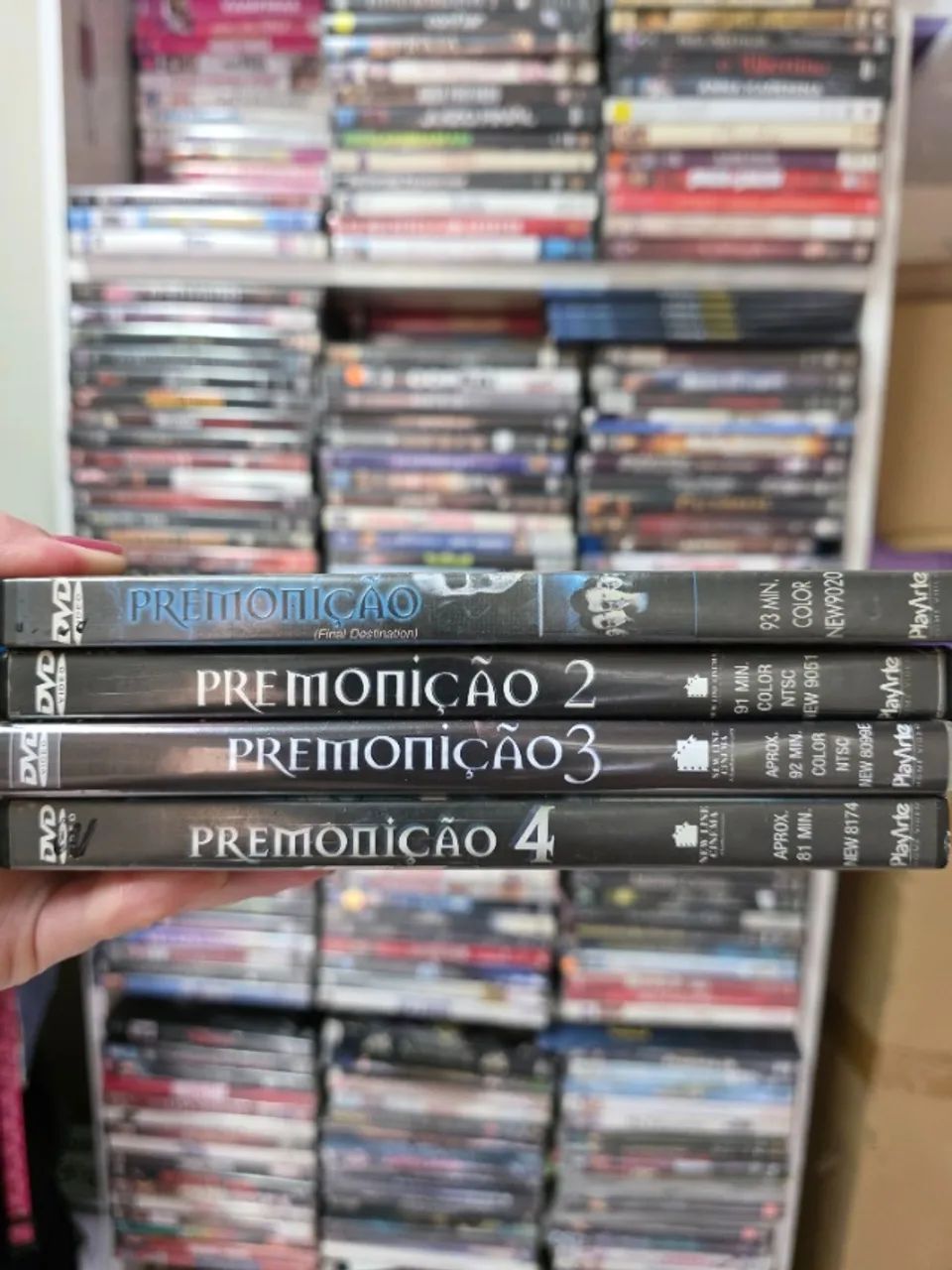 Coleção de DVDS Premonição 1, 2, 3 e 4