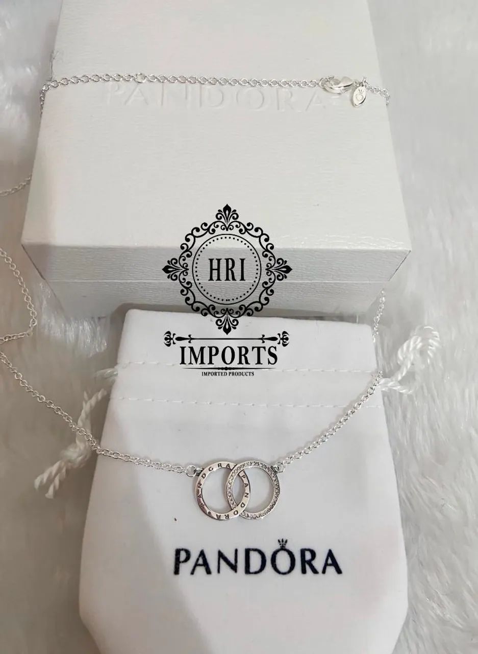 Colar Pandora dois círculos  - Foto 3