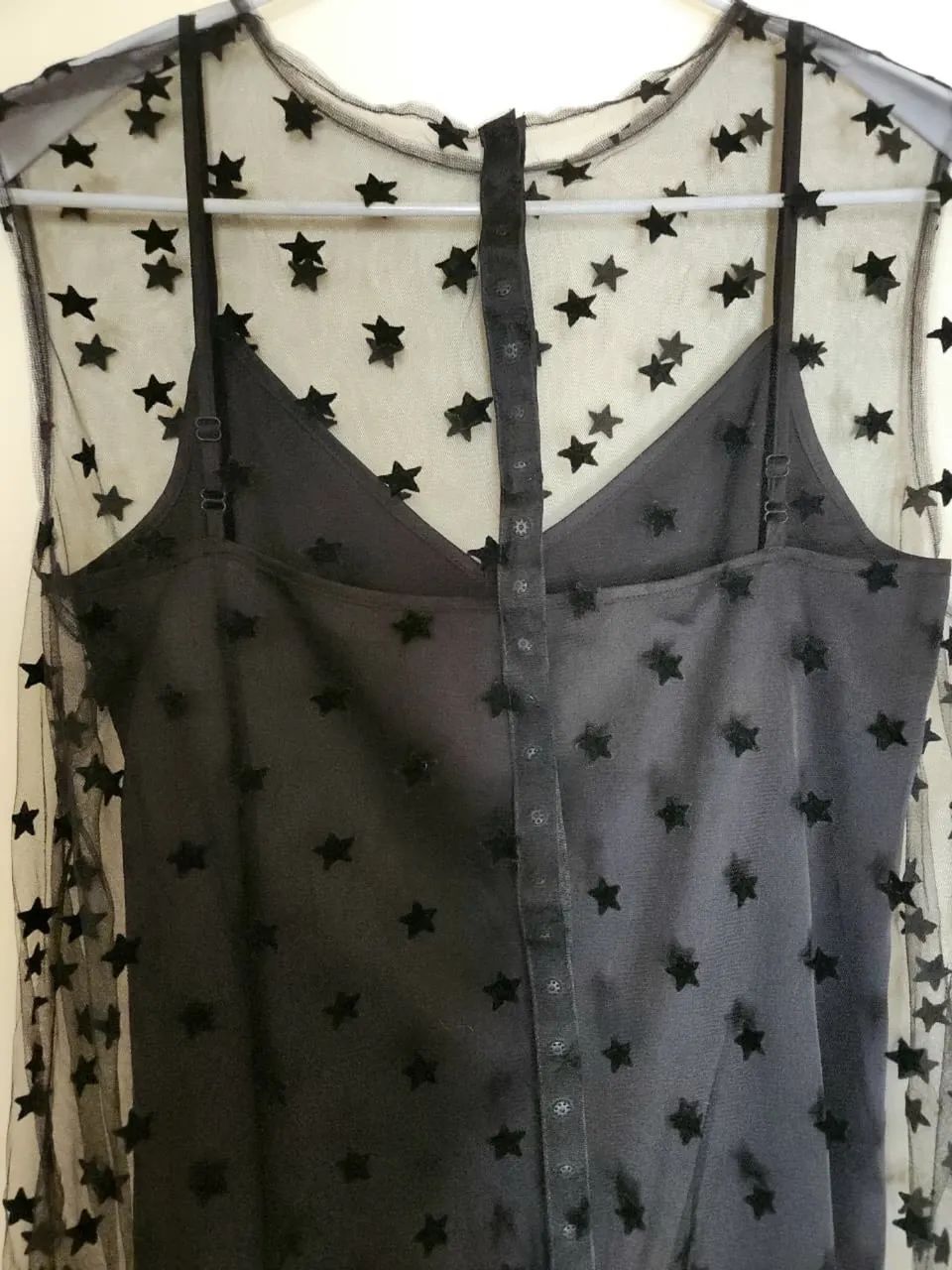 Vestido de Tule com Estrelas de Veludo 12 Storeez - Foto 5