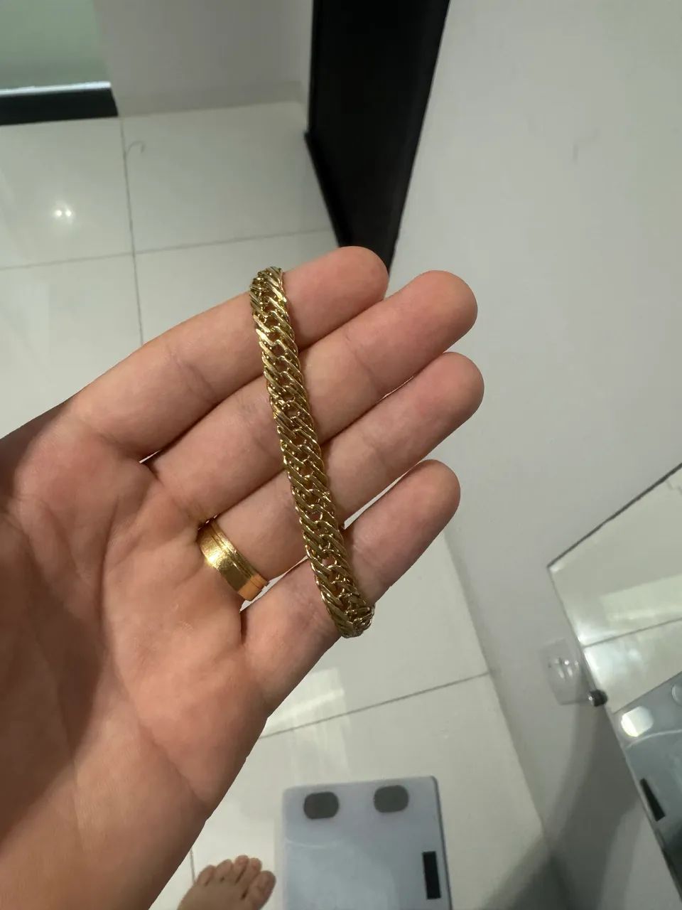 Pulseira de ouro 10,2 gramas