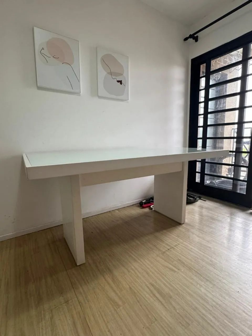 Mesa de jantar com tampo de vidro - Foto 3
