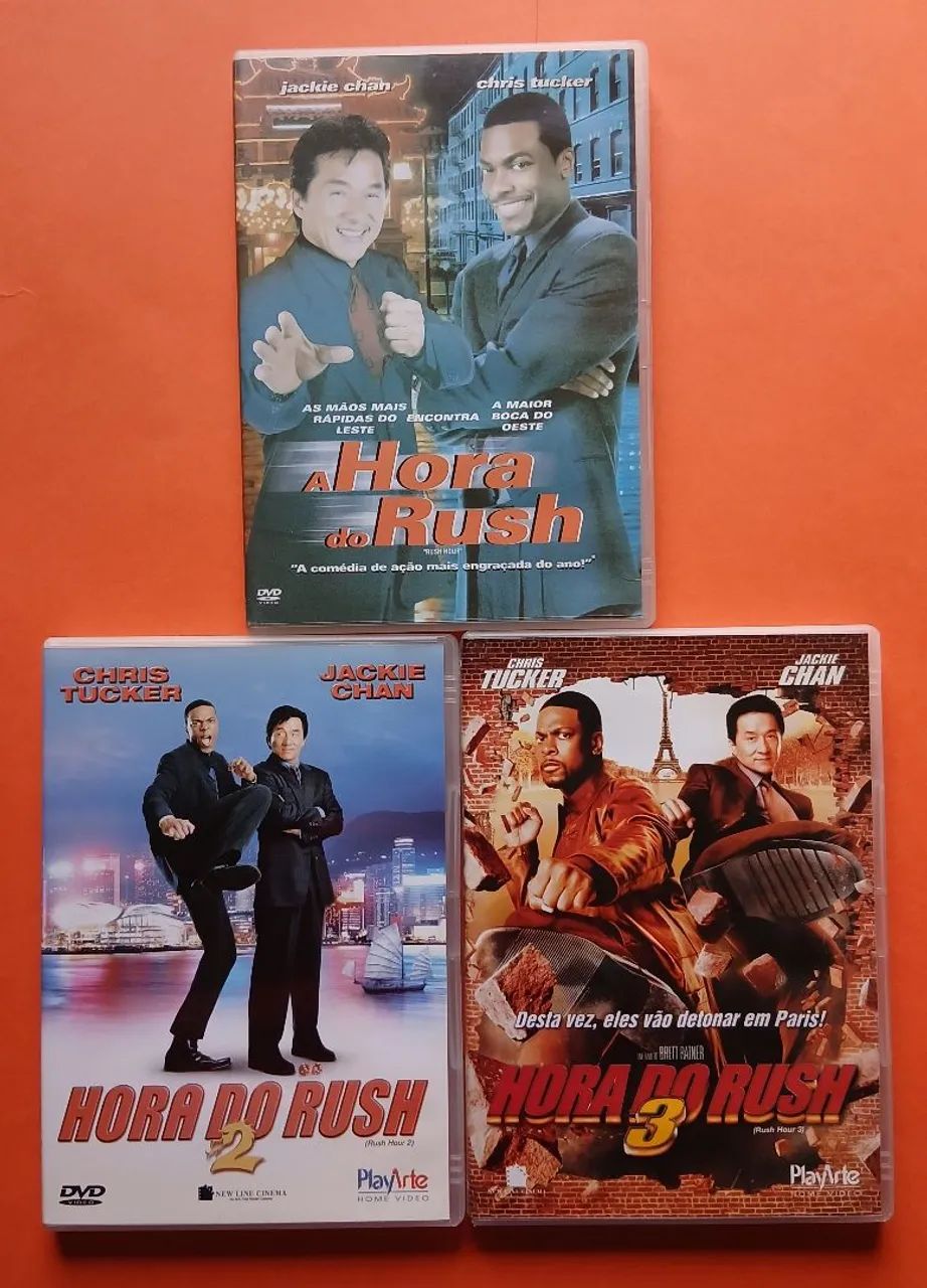 Dvd A Hora do Rush - Trilogia - Jackie Chan 